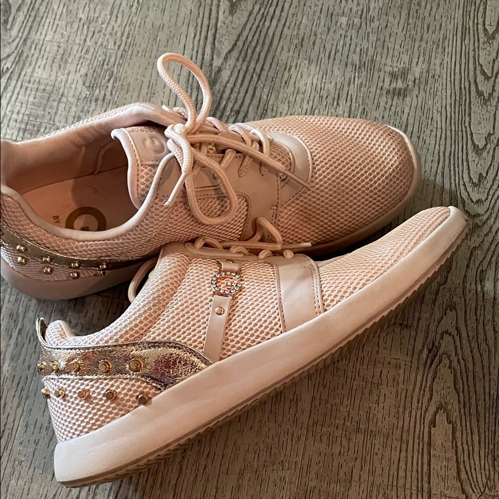 Guess Pink Sneakers with Gold Details